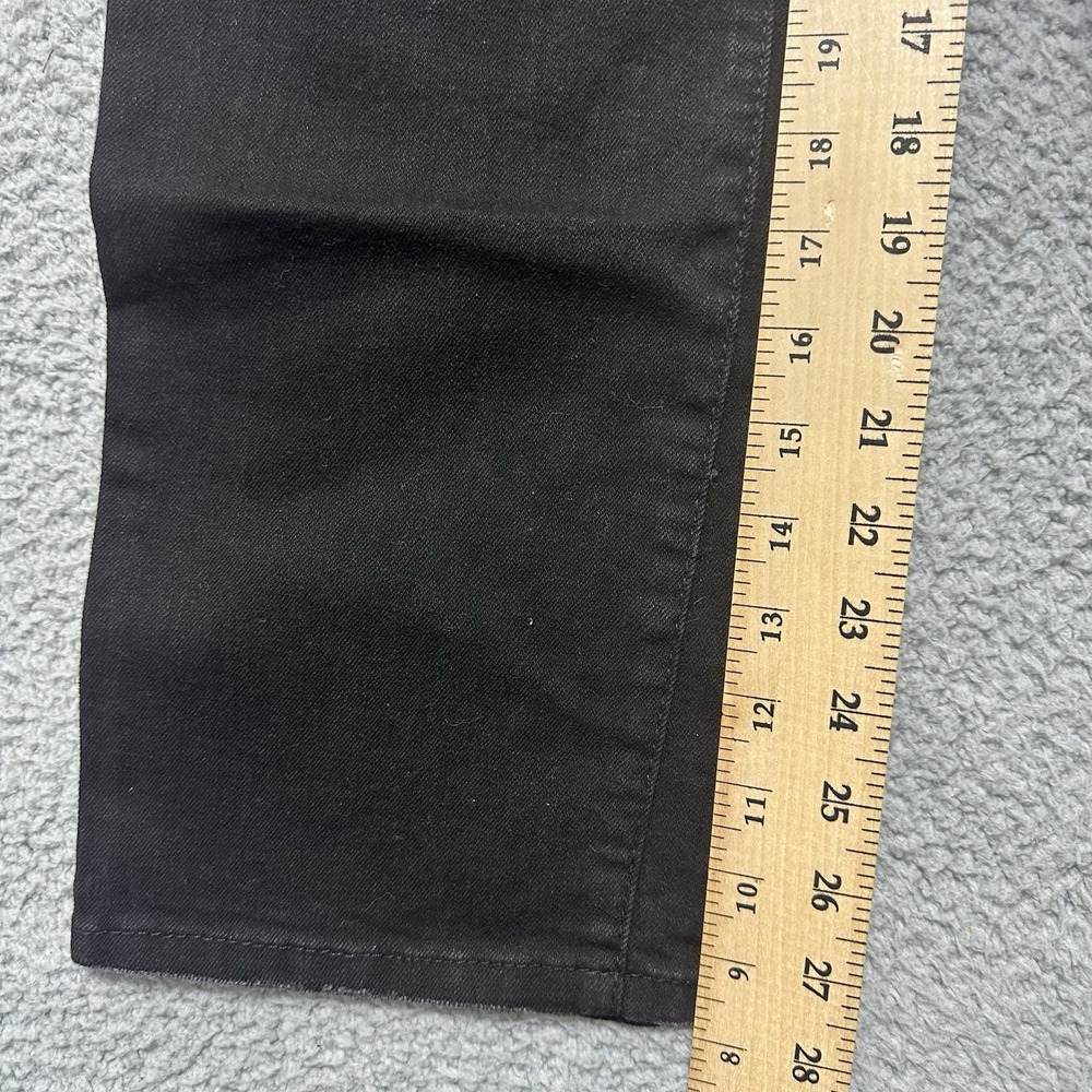 Rue 21 Womens Black Denim Jeans Size 1 Relaxed‎ Fit Wide Leg Y2K Boyfriend - Picture 5 of 9